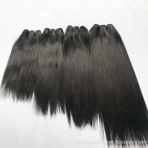 Fashion YAKI WAVE 4pcs 12"-18" Natural Hair Extension Blended Synthetic Hair Weaving Hair Bundles with Closure